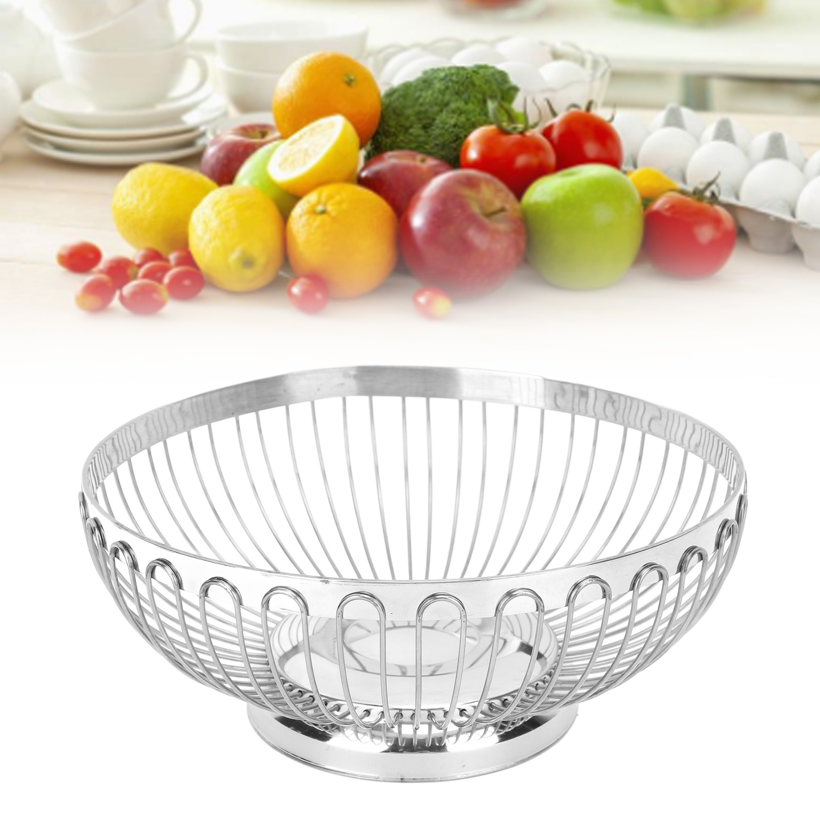 Sustainable Living Eco Friendly - ZK20 Stainless Steel Fruit Basket Multipurpose