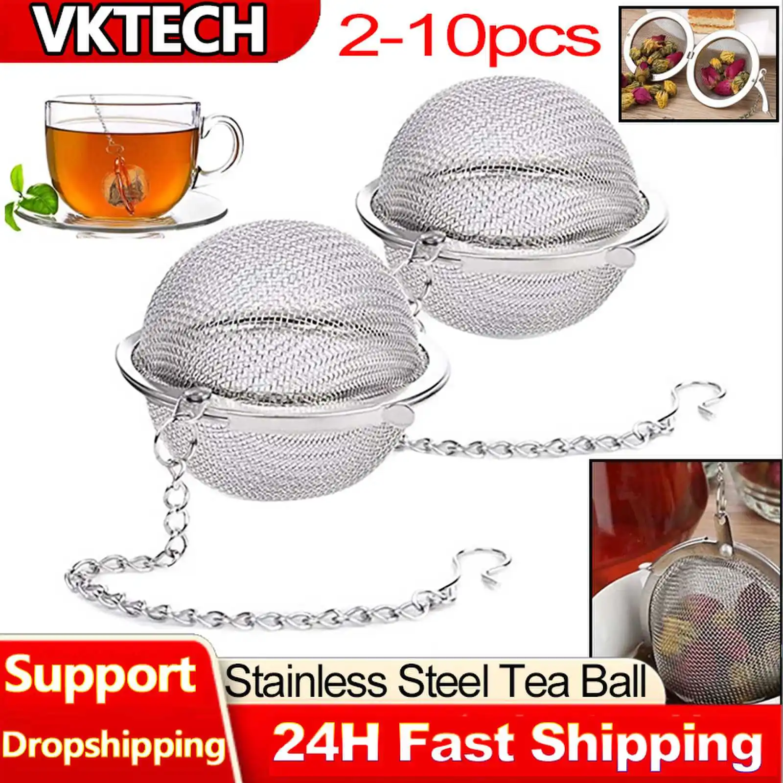 2-10pcs Stainless Steel Ball M – Loose Leaf Tea Infuser recenzja i cena