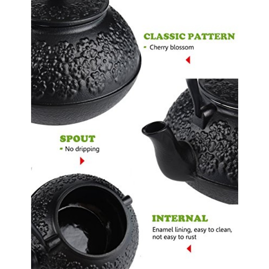 Cast Iron Teapot 40oz/ Japanes – Loose Leaf Tea Infuser recenzja i cena