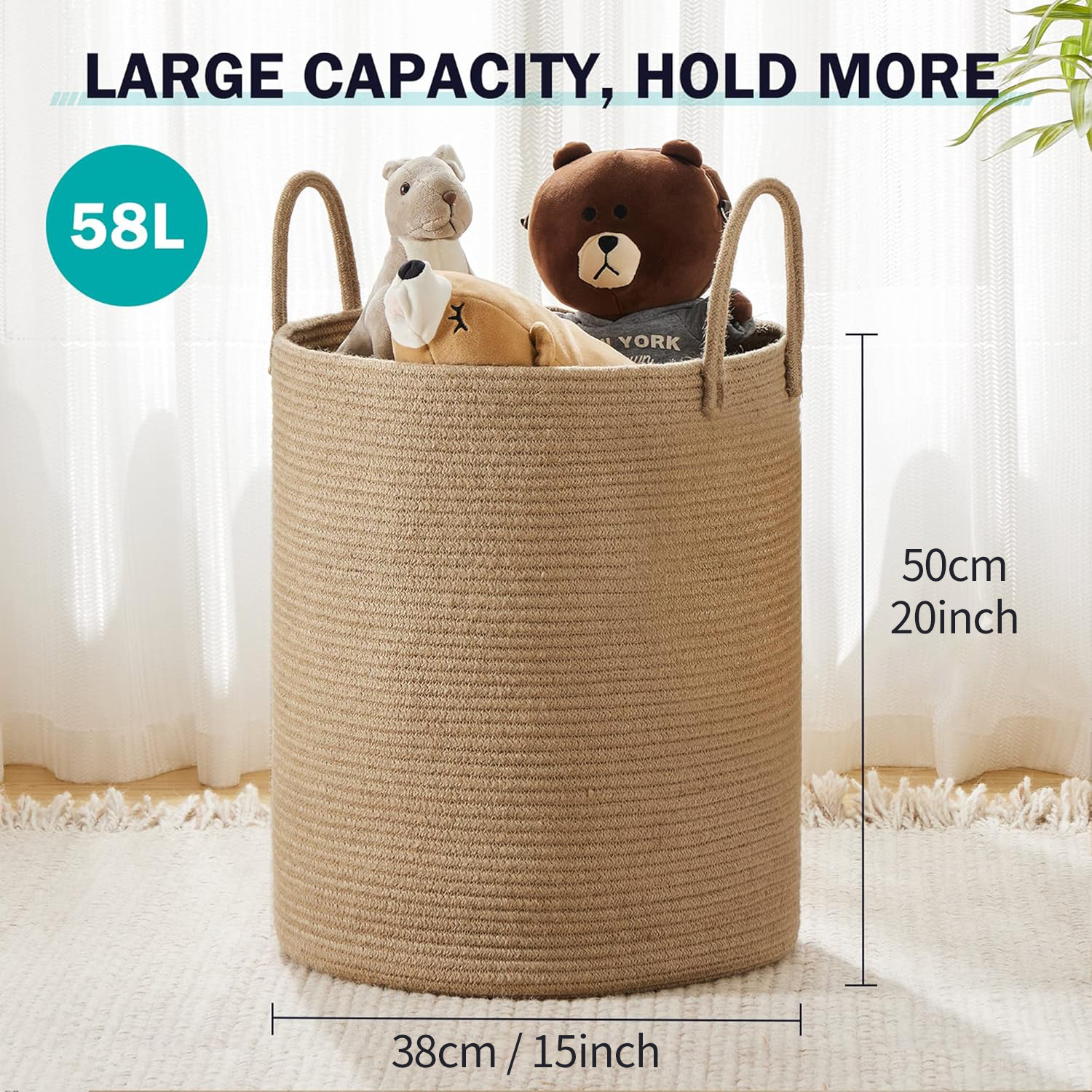 Large Storage Basket Tall Wove – Sustainable Living Eco Friendly recenzja i cena