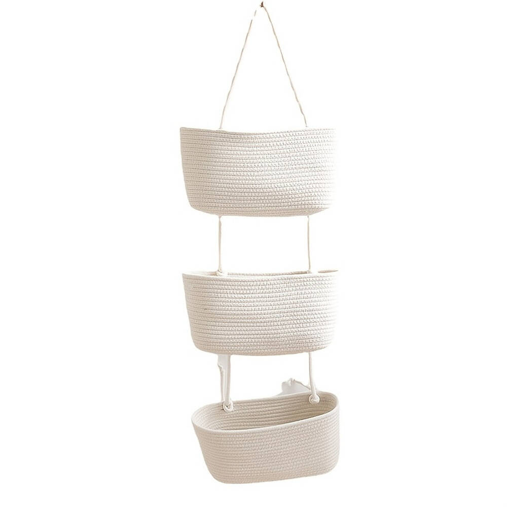 3-tier Rope Woven Fabric Baske – Sustainable Living Eco Friendly recenzja i cena
