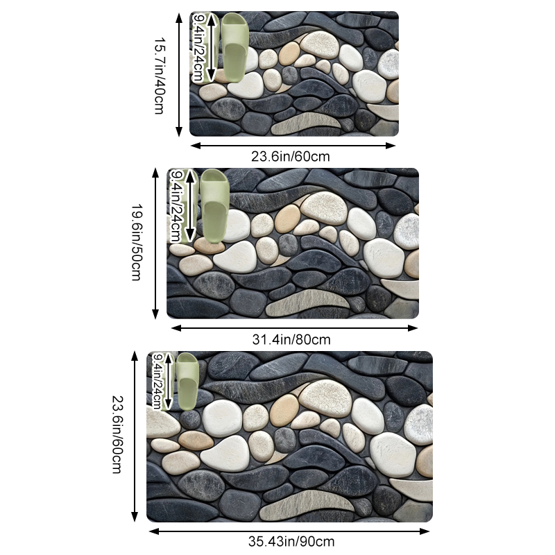 Pebble Pattern Diatomite Rug F – Sustainable Living Eco Friendly recenzja i cena