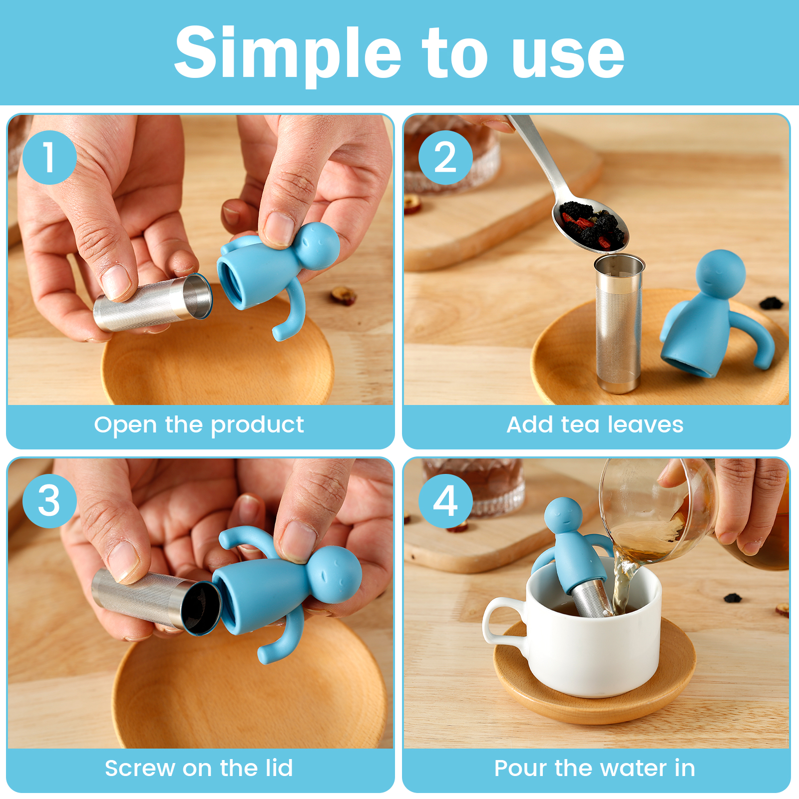 4Pcs Tea Infuser for Loose Tea – Loose Leaf Tea Infuser recenzja i cena