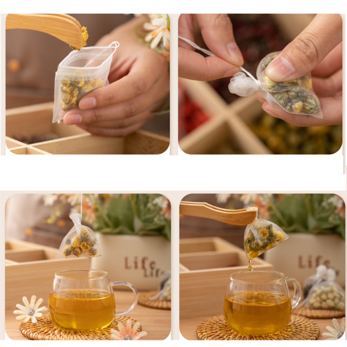 100pcs Tea Bags Nylon Food Gra – Loose Leaf Tea Infuser recenzja i cena