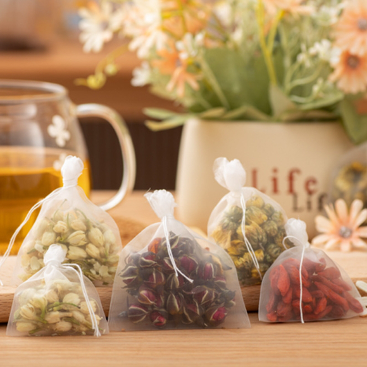 100pcs Tea Bags Nylon Food Gra – Loose Leaf Tea Infuser recenzja i cena